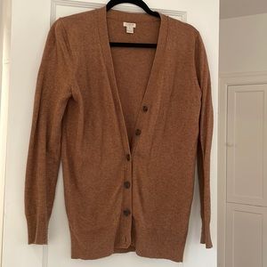 J. Crew Brown Wool Blend Cardigan